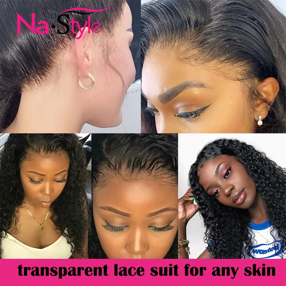 hd Transparente Invisível Peruca 360 Perucas de Cabelo Humano do Laço Frontal Encaracolado Longo Pré Depenado Branqueada Knots Natural Remy Peruano 6 Cheap Apliques com cabelo humano