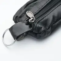 Mini porte-monnaie Portable à fermeture éclair pour hommes, étui en cuir PU souple pour clé de voiture, porte-monnaie à la mode, cadeau, Mini porte-monnaie souple à fermeture éclair, sacs à clés 4