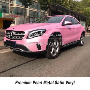 

Highest quality matte metallic wrapping film conch pink Vinyl wrap car wrapping roll foil air bubble free for High end car