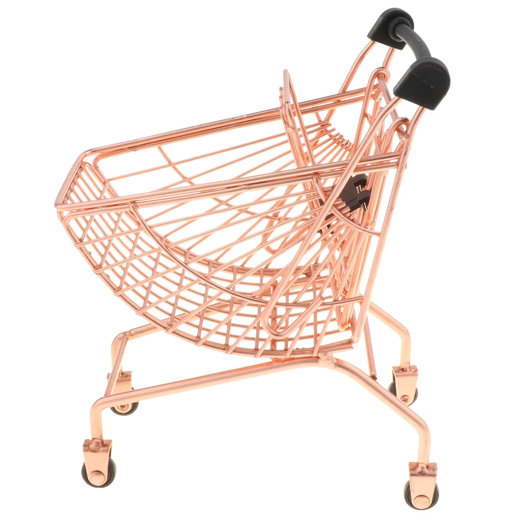 Supermarket Shopping Multi-layer Trolley Storage Cart Toy Handcart Basket