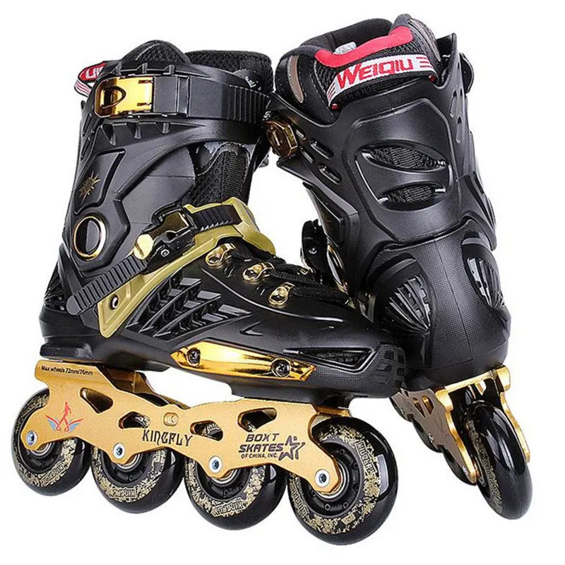 WEIQIU Inline Skates Professional Slalom Adult Roller Skating Shoes Sliding Free Skate Patins Size 35-44 Good As SEBA Sneakers
