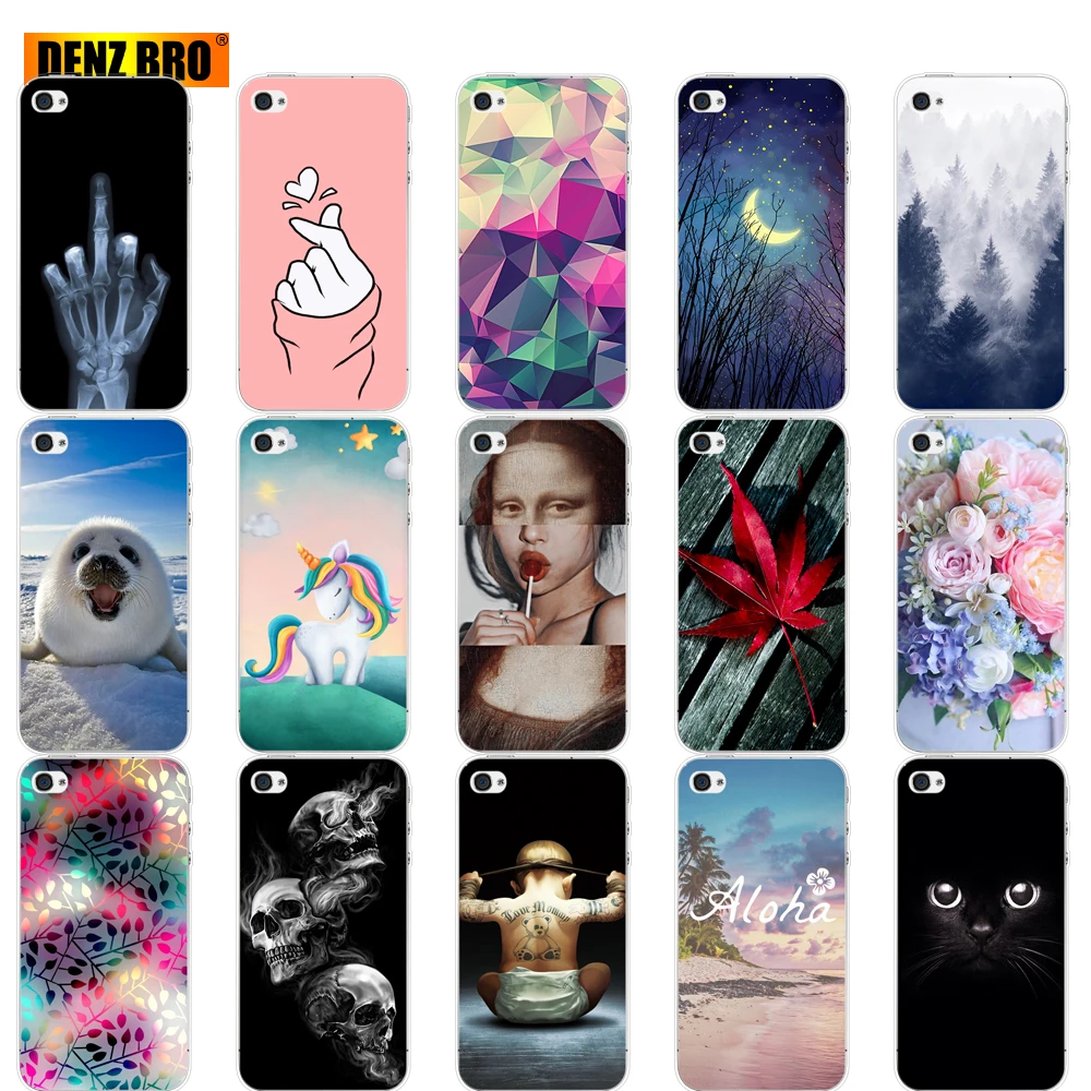Per Iphone 5S 5S Se 2016 4S 4 Custodia Morbida Cover Posteriore In Tpu Per Apple Iphone 6 S 6 S Plus Fundas Coque Paraurti Custodia Protettiva Per Tel