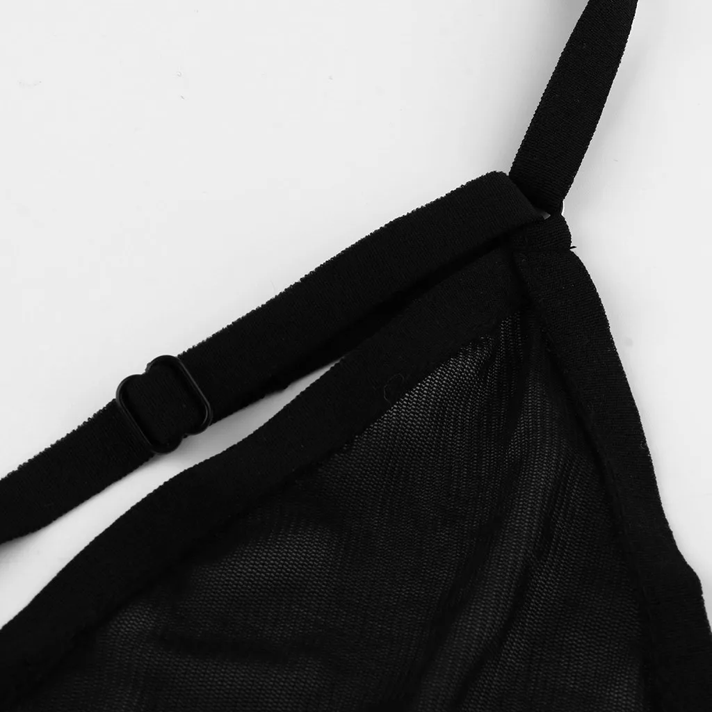 Женский комплект с бюстгальтером черный большой размер кружева G-line брюки женское чувство нижнее белье с завязками ажурные носки Нижнее Белье Пижамы