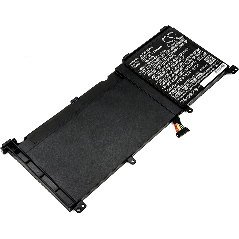 Кэмерон китайско 3700 мА/ч, Батарея для Asus G501 G601J G60JW4720 N501JW-1A N501JW-1B N501JW-2A N501JW-2B, 0B200-01250100 C41N1416