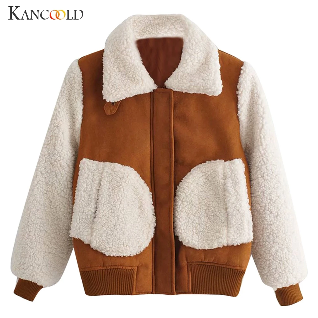 KANCOOLD пальто, зимнее женское теплое пальто из искусственного меха на молнии, парка, верхняя одежда, модные пальто и куртки для женщин 2019AUG15