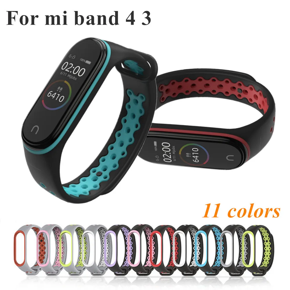 Ремешок силиконовый для Xiaomi Mi Band 4 3 спортивный браслет смарт-часов mi band band4 |