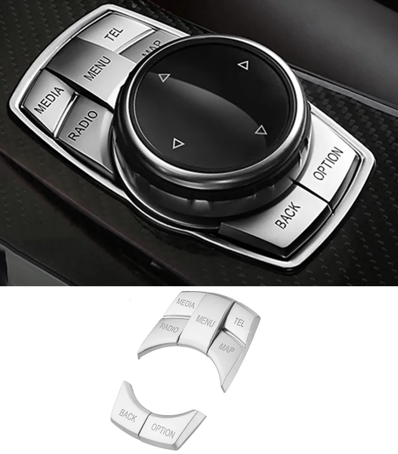 Car Multimedia CD Buttons Decorstion cover Trim Sticker For BMW X1 X3 X4 X5 X6 1 2 series 3 series 4 series 5 series 7 Series