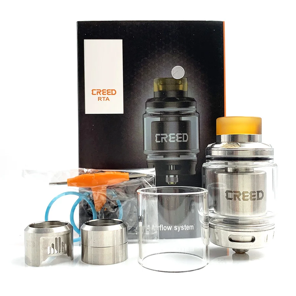 RunVape Zeus Creed RTA атомайзер 25 мм Диаметр 6 5 мл Сменные воздушного потока Системы