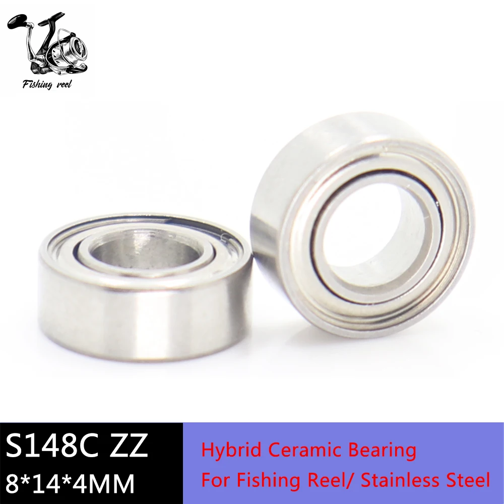 

SMR148ZZ CB Air Bearing 8*14*4 mm ABEC-7 (2 PCS) RC Car Helicopter Stainless Steel Hybrid Ceramic Bearings Fishing Reels MR148zz