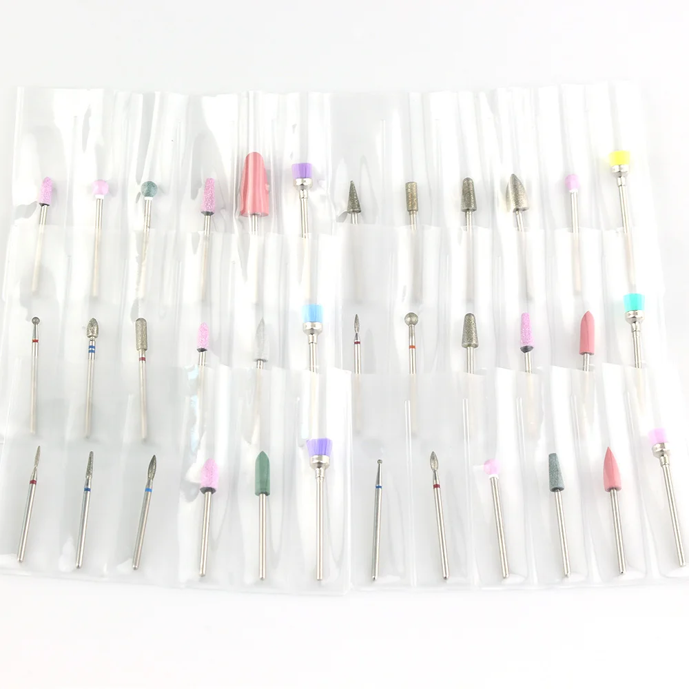 

6 Pc/Set Nail Drill Art Bits Milling Cutter For Manicure Nail File Cuticle Clean Burr Electric Machine Remover Nail Art Tools
