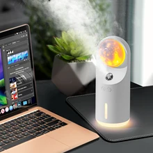 

Mini Wireless Ultrasonic Air Humidifier Aroma Essential Oil Diffuser Cool Mist Maker Purifier with LED Night Lamp Projection