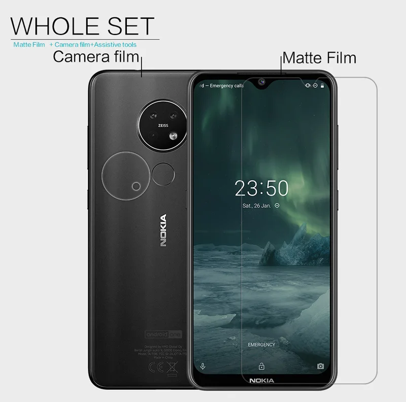 Nillkin HD Прозрачный матовый экран Защитная пленка для Nokia 7,2 6,2