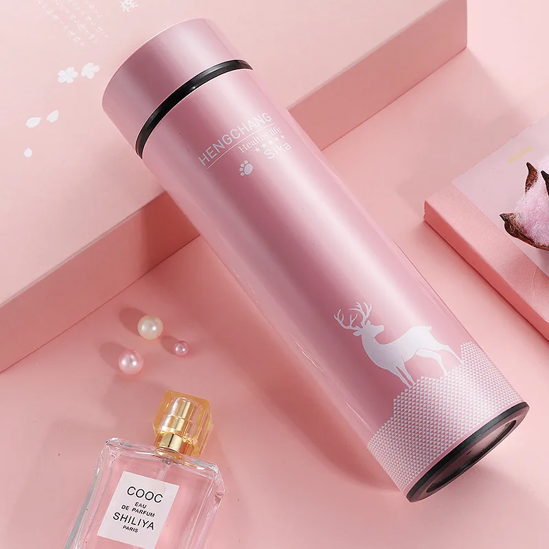 

New Design Double Wall Stainless Steel Vacuum Flasks 500ml Thermos Cup Coffee Tea Milk Travel Mug Thermo Bottle Gifts Thermocup