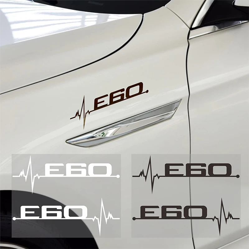 

2Pc Fashion Car Accessories window sticker decoration For All BMW 1 3 5 6X Series E60 E61 E62 E90 E91 E92 LOGO modeling stickers