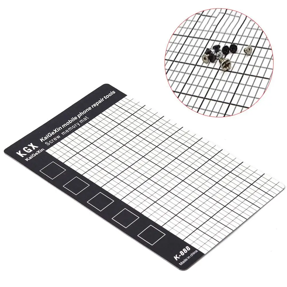 

Universal 145x90mm Magnetic Screw Mat Phone Phone Screws Storage Mat Memory Chart Working Pad Mobile Phone Tablets Repair Tools