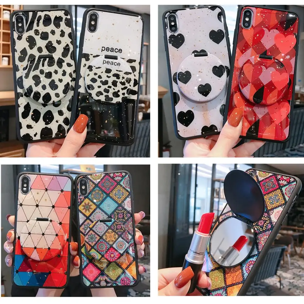 10i 8x Невидимый зеркальный чехол для макияжа huawei P30 Pro P20 Lite P10 Plus mate 30 20 10 Honor 7c 7a 7x y9 с