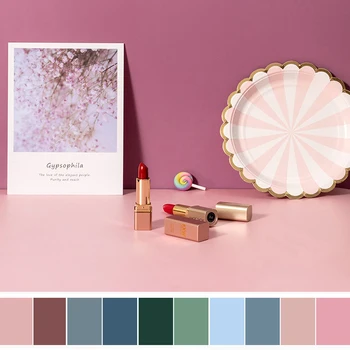 

Roadfisher Double Sides Morandi Solid Color Photography Background Backdrop Paper INS Prop For Shooting Food Jewelry Cosmetics