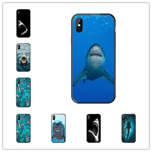 Чехол для телефона shark iPhone 6 S 7 8 Plus силиконовый мягкий чехол из ТПУ X XS MAX XR 11 Pro |