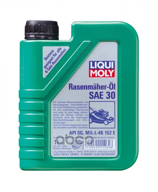 Liqui moly Масло Моторное Минеральное &quotRasenmaher-Oil 30&quot 1л | Автомобили и мотоциклы