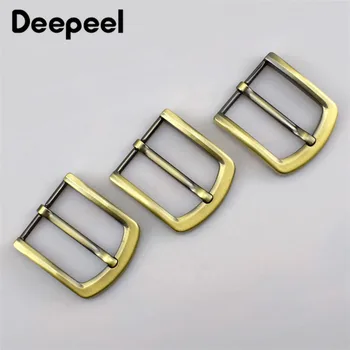

Deepeel 4cm Metal Antique Brass Belt Buckle Solid Pin For Men Belt adjustable Buckle DIY Leather Craft Accessories F1-81