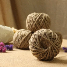 Ручной работы в стиле «MORI серии Упаковка для букета "сделай сам" с украшения дома декоративные с пришитыми цветами 3 предмета в комплекте, не сужающийся книзу массивный 2 мм из пеньковой веревки на глубину до 50 м