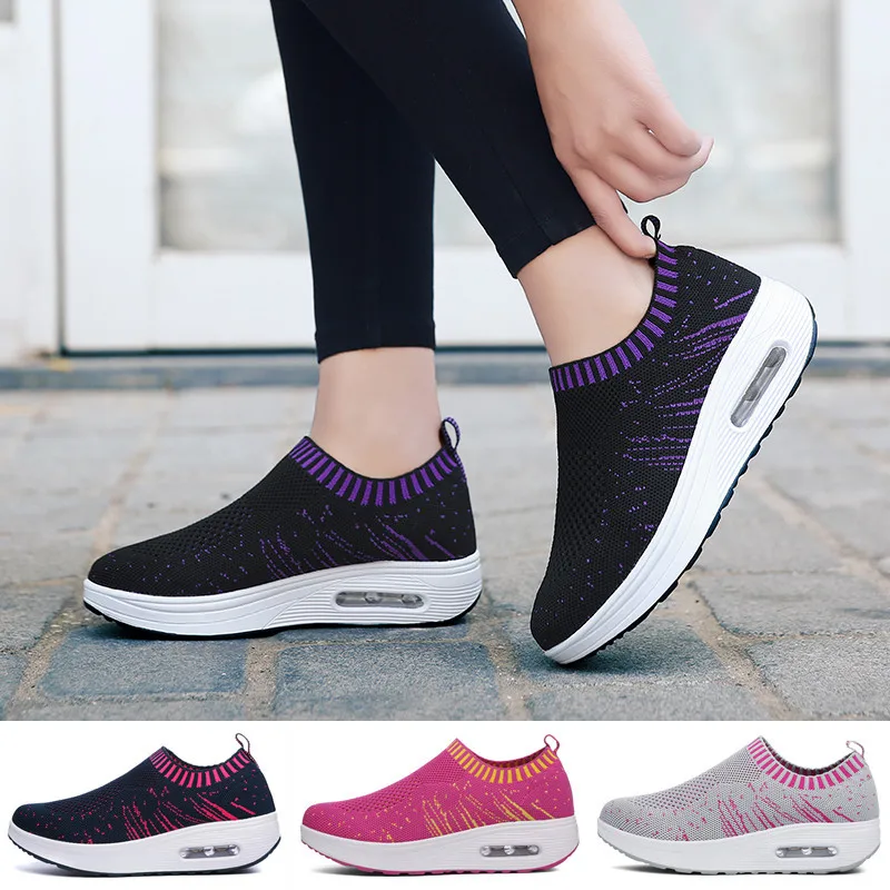 Women's Shake Ups Shoes Comfortable Platform Walking Sneakers
