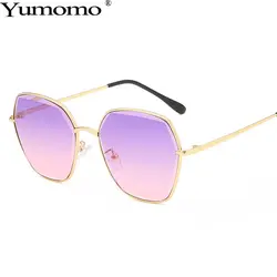 Индивидуальные солнцезащитные очки пилота женские роскошные брендовые дизайнерские новые модные градиентные фиолетовые коричневые