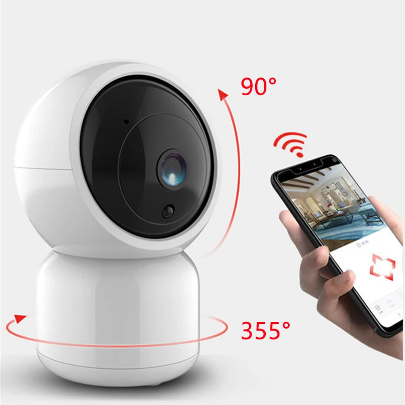 IP камера умная Беспроводная с поддержкой Wi Fi 1080P 2 м|Камеры видеонаблюдения| |
