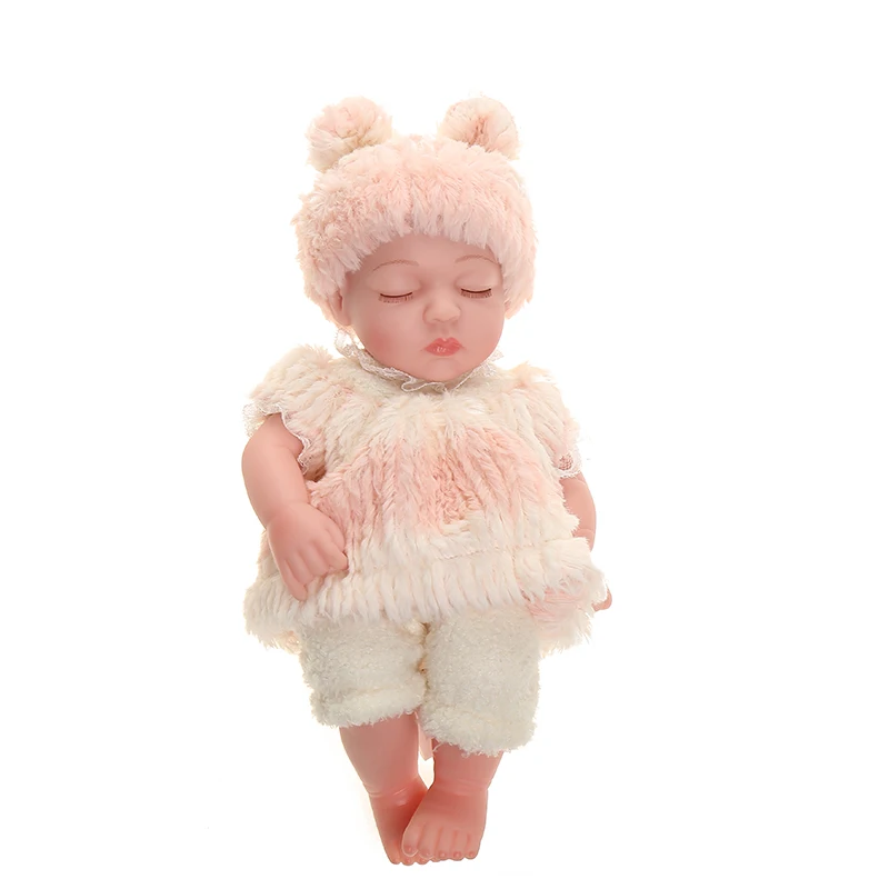 10 дюймов Bebe Кукла реборн все тело Мягкие силиконовые куклы bebe Кукла Реалистичная кукла Настоящее прикосновение дети Playmates подарок для детей - Цвет: JX-275-6