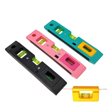 

Magnetic Spirit Level Bubble Ruler High Precision Spirit Level with 90 degrees 180 degrees Lever Bubbles