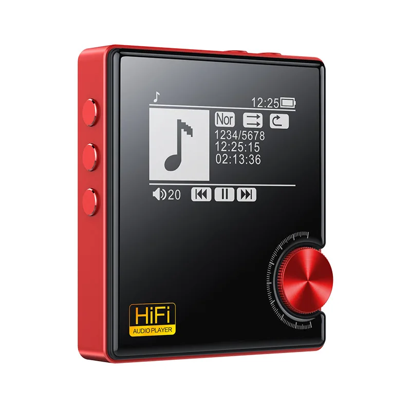 

2019 Portable Mp3 Lossless Music FM Player Bluetooth Car Walkman Player Mini Sport Running Red MP3 Support 128G TF Card OTG C1