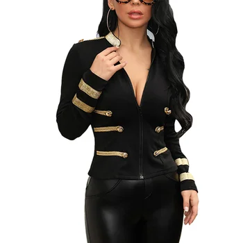 

Women Fashion Solid Long Sleeve Slim Short Biker Motorcycle Soft Sexy Zipper Jacket Outwear Coat Tops