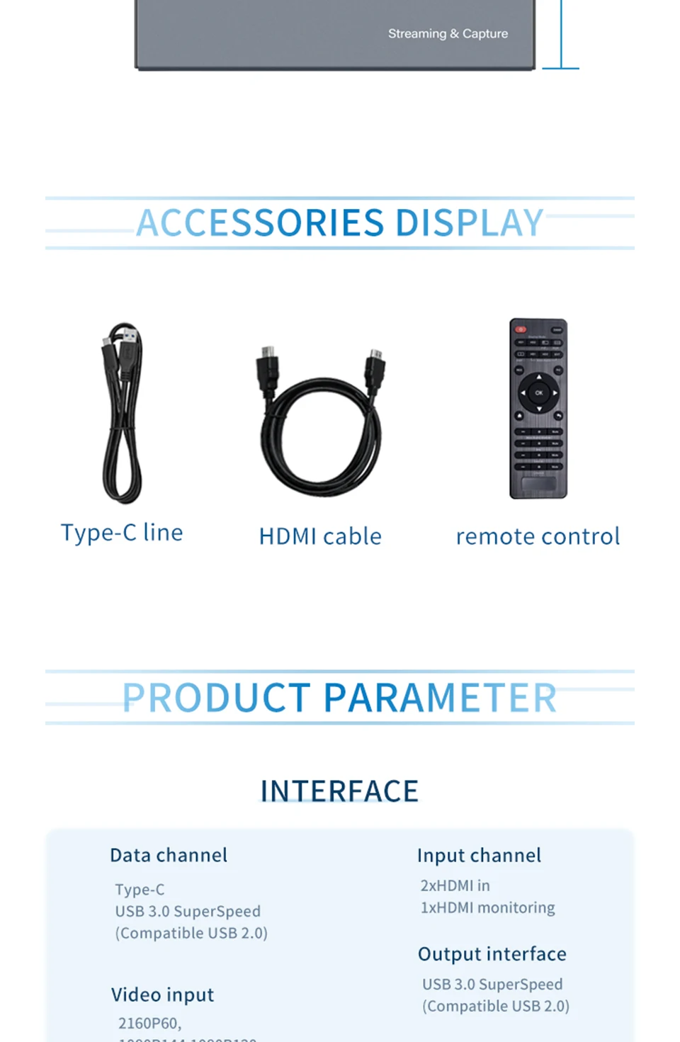 Switchable OBS Vmix Zoom Game Streaming Live Broadcaset USB3.0 1080p 144FPS HDMI