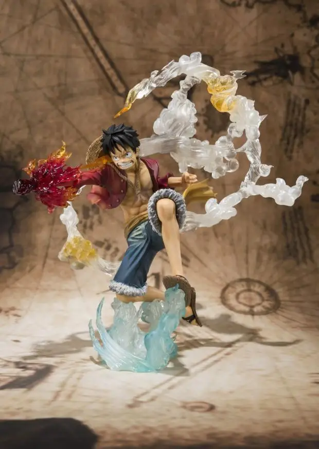 

Feihong Anime ZERO One Piece Luffy Fighting Version Rubber Fire Fists Punch Prize Figure Garage Kit Model