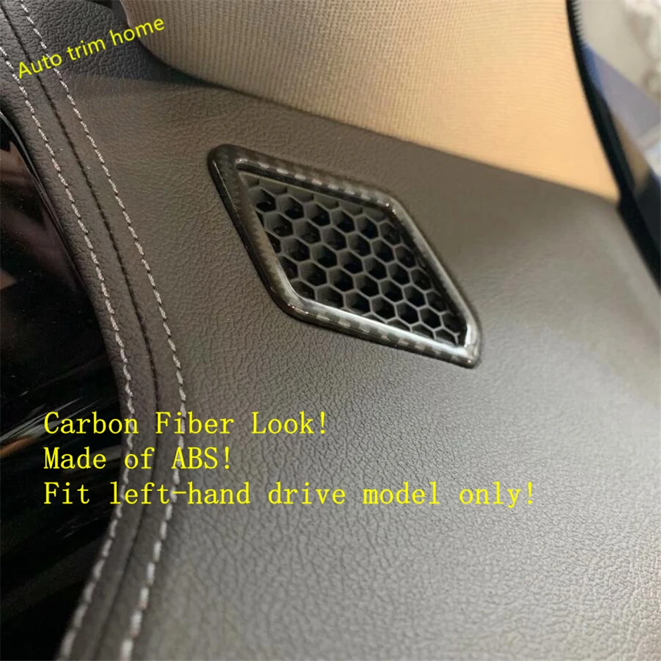 

Lapetus Side Air Condition AC Outlet Vent Frame Cover Trim Fit For BMW 3 Series G20 2019 2020 Carbon Fiber ABS Auto Accessories