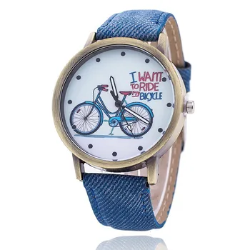 

Hot Clock Luxury Fashion Canvas womens Bike Analog Watch Wrist Watches high quality Casual Electronics Wristwatches watch ladies
