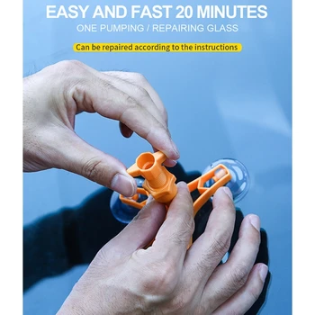 

Car Windshield Repair Kit Auto Glass Crack Repair Tools with Repair Resin M4YB