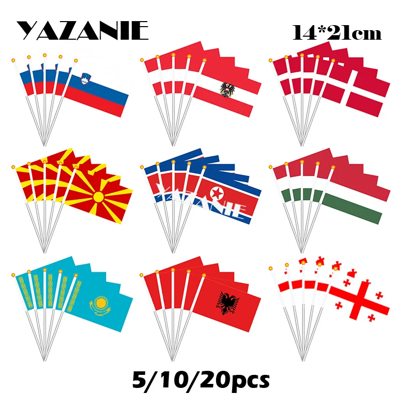 Язани 14*21 см 5/10/20 шт. Словения Австрия Дания Македония Северная Корея Венгрия