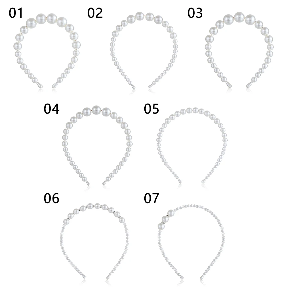Новое поступление 1 шт. женский элегантный роскошный искусственный жемчуг повязка на голову обруч для волос Аксессуары свадебные украшения
