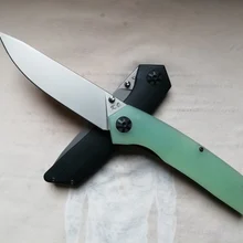 Jade дизайн большой удобный Титан и G10 Ручка S35VN лезвие подшипник боевой и туристический нож
