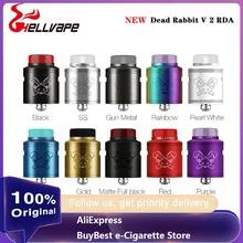 Hellvape Dead Rabbit версия 2 RDA 24 мм Диаметр Vape танк с BF squonk 510 pin коробка мод атомайзер против Dead Rabbit/Zeus X