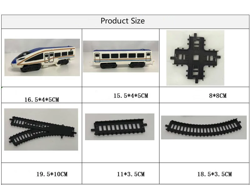 Трен автомобиль электрический поезд с рельсами высокоскоростная железная дорога моторизованный триан трек Набор Модель игрушки для детей