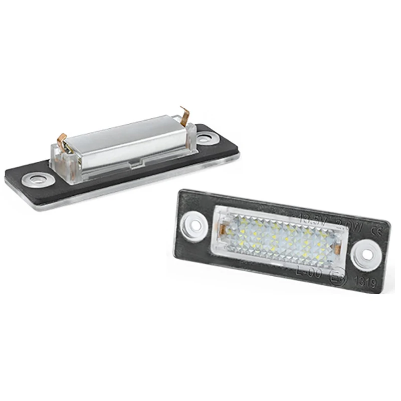 2Pcs No Error LED Number License Plate Lights Lamp Car Accessories For VW Golf J
