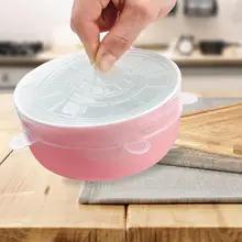 1/6 шт многоразовые силиконовые растягивающиеся крышки Универсальная крышка Силиконовая пищевая обертка миска Крышка для кастрюли силиконовая крышка для кастрюли для приготовления пищи Кухонные пробки