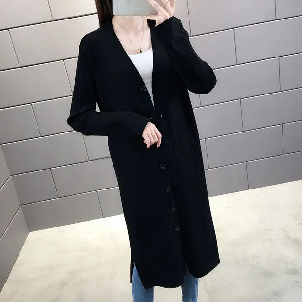 Новое поступление, хлопковое пончо, Blusas De Inverno Feminina, новинка 9465, осень и зима, длинный вязаный кардиган, пальто 60