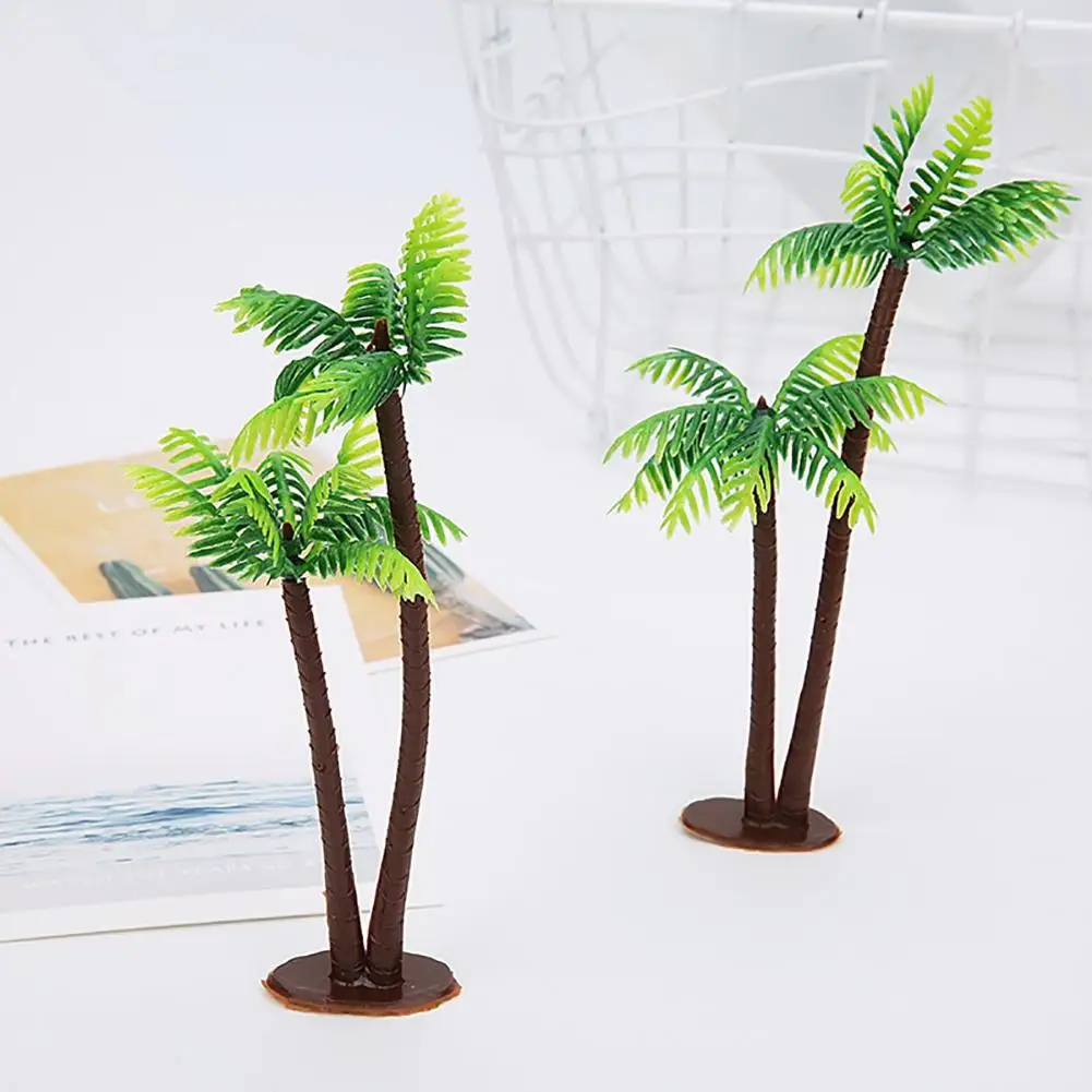 

Plastic Artificial Plant Mini Coconut Tree Wedding Party Cake Decorating Tool