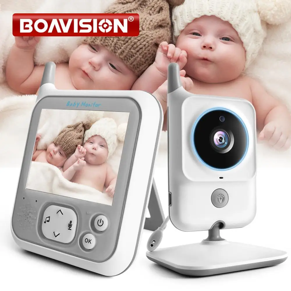 2.4 Zoll LCD Wireless Babyphone mit Kamera Baby Monitor Nachtsicht 2-Wege-Audio