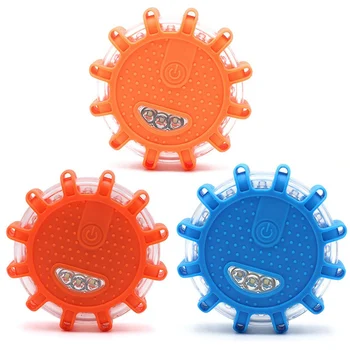 

1PC New LED Emergency Safety Flare Magnet Flashing Warning Night Lights Roadside Circular Beacon For Car Truck Boat