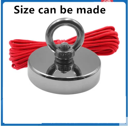 

Strong Neodymium Magnet Double side Search magnet hook super power Salvage Fishing magnetic D48-D74MM max 300kg Stell Cup holder