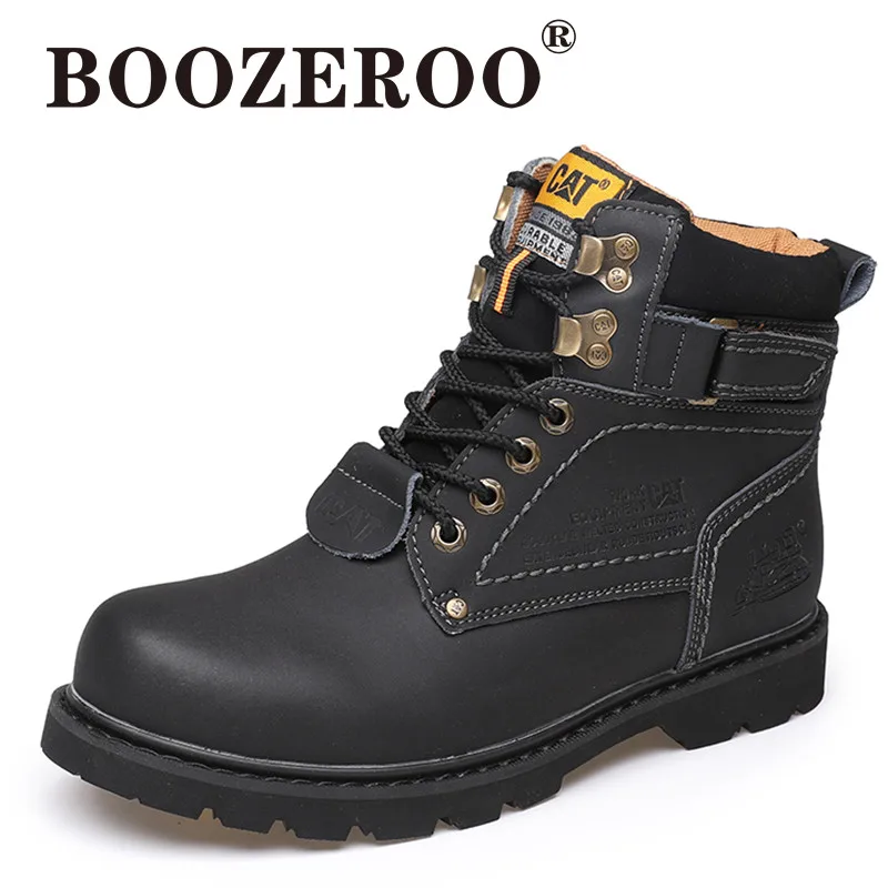 BOOZEROO/хит продаж 2019 модные женские Ботинки Martin теплые и удобные зимние ботинки